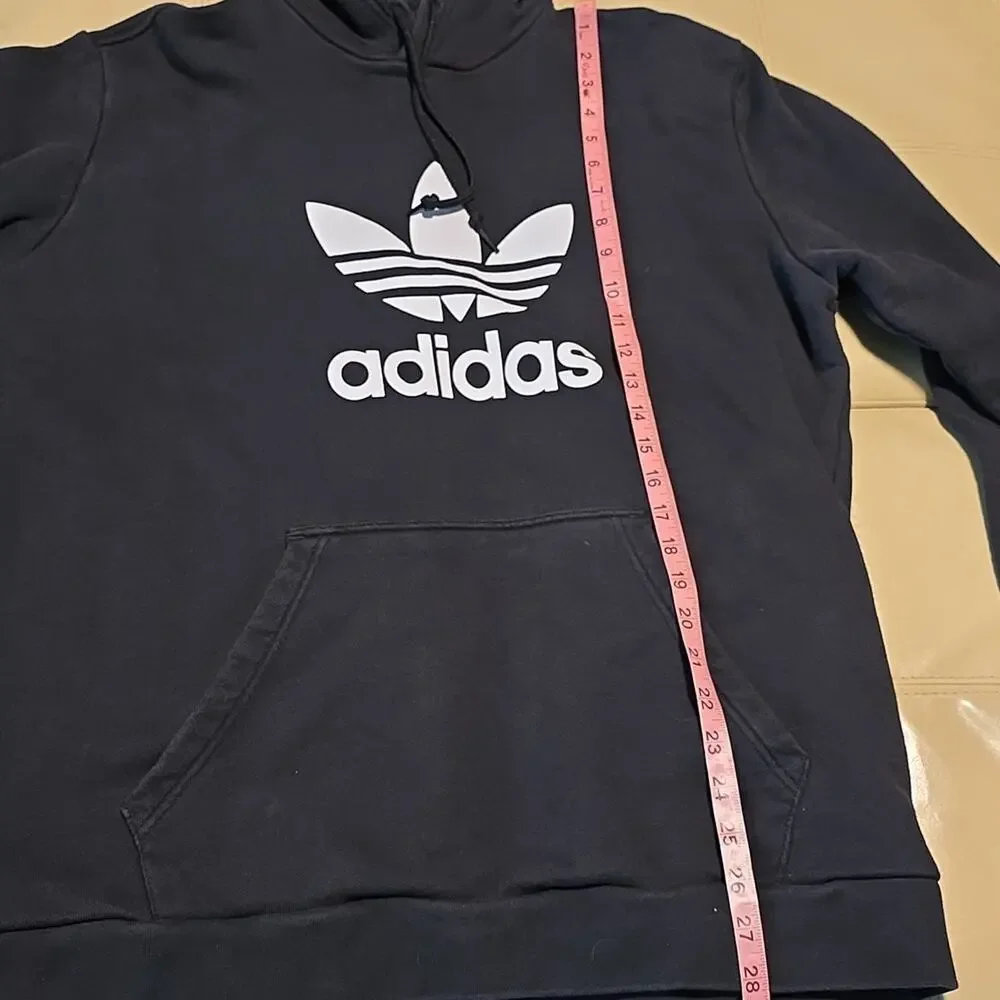 Adidas Originals Adicolor Classics Trefoil Hoodie Black White Mens Size XL